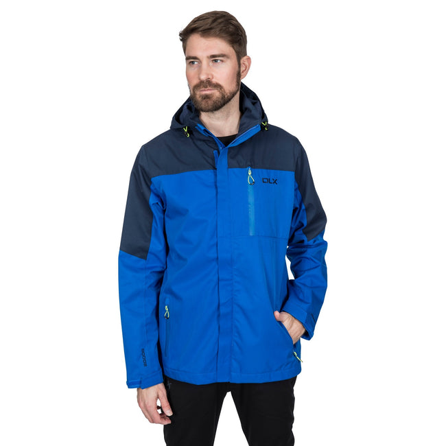 Blue - Side - Trespass Mens Danson Waterproof Jacket