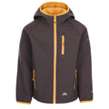 Dark Grey - Front - Trespass Childrens-Kids Kian Softshell Jacket