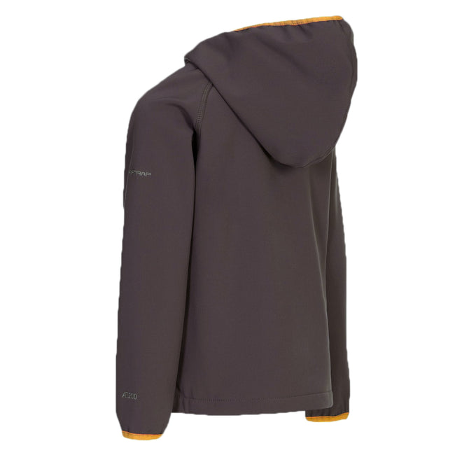 Dark Grey - Back - Trespass Childrens-Kids Kian Softshell Jacket