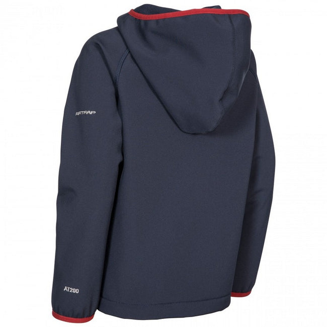 Navy - Lifestyle - Trespass Childrens-Kids Kian Softshell Jacket