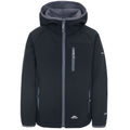 Black - Front - Trespass Childrens-Kids Kian Softshell Jacket