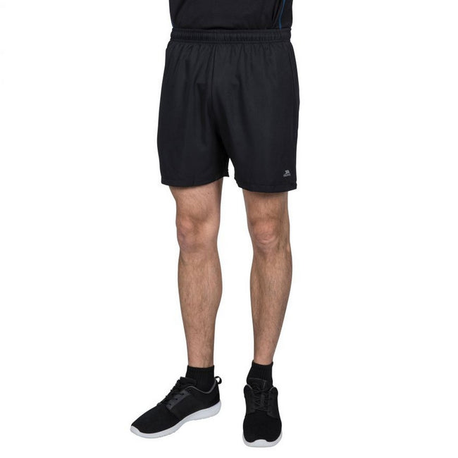 Black-Black - Side - Trespass Mens Shane Sport Shorts