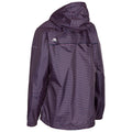 Rose Blush Print - Back - Trespass Womens-Ladies Indulge Waterproof Packaway Jacket