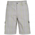 Oatmeal Check - Front - Trespass Earwig Mens Cargo Shorts