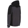 Dark Gray - Back - Trespass Mens Tappin Hooded Waterproof Jacket