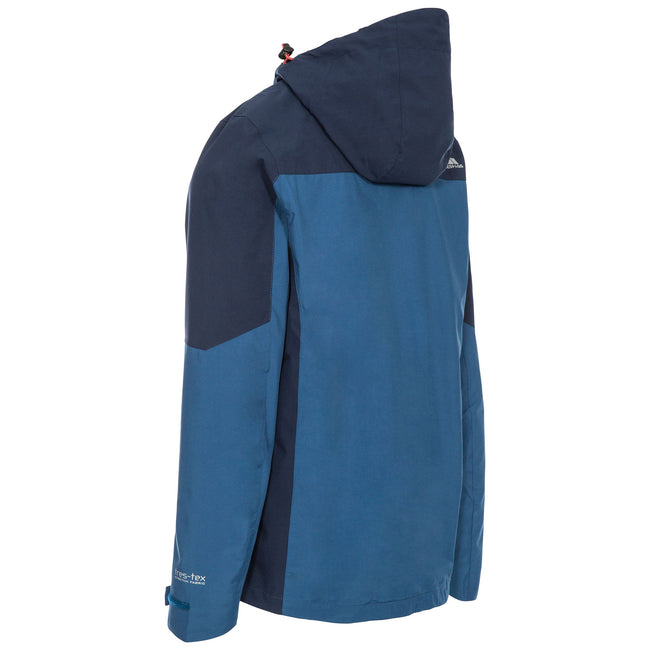 Indigo - Back - Trespass Mens Tappin Hooded Waterproof Jacket