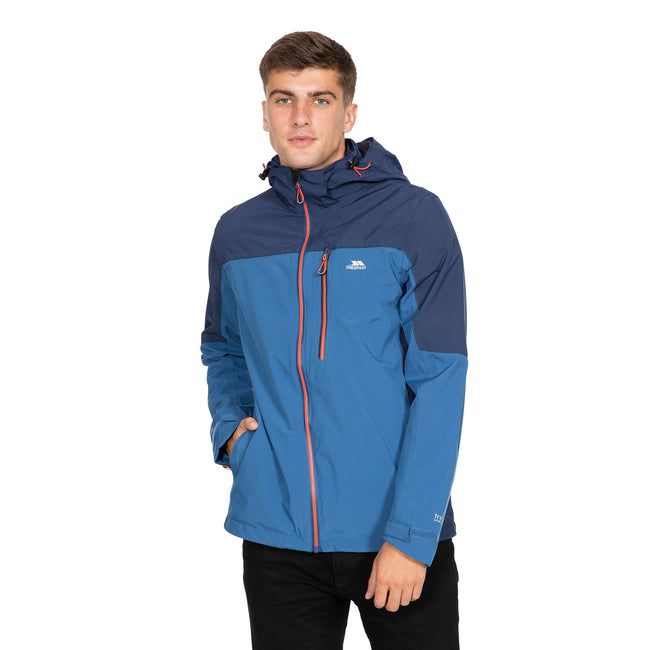 Indigo - Lifestyle - Trespass Mens Tappin Hooded Waterproof Jacket