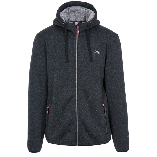 Black Marl - Front - Trespass Mens Tableypipe Fleece Jacket