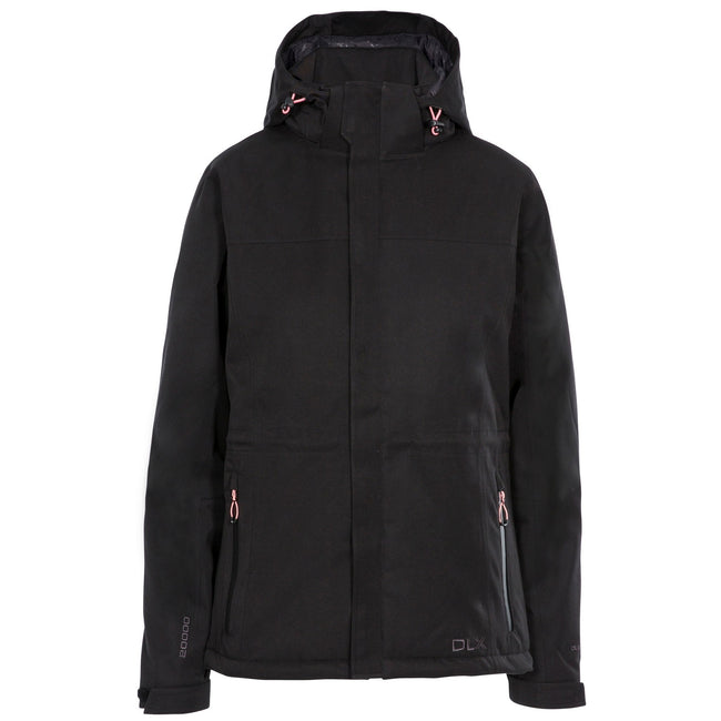 Black - Front - Trespass Womens-Ladies Mendell Waterproof Jacket