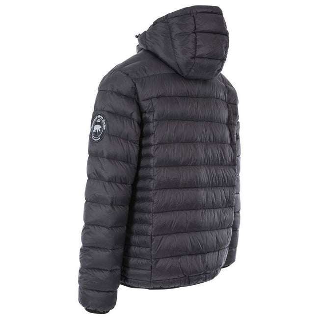 Black - Back - Trespass Mens Whitman II Down Jacket