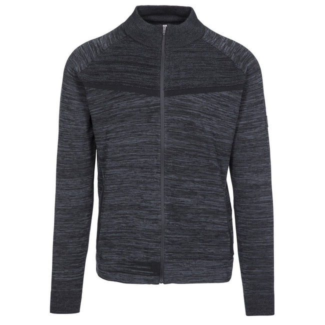 Black Marl - Front - Trespass Mens Roppy DLX Kitted Full Zip Jacket