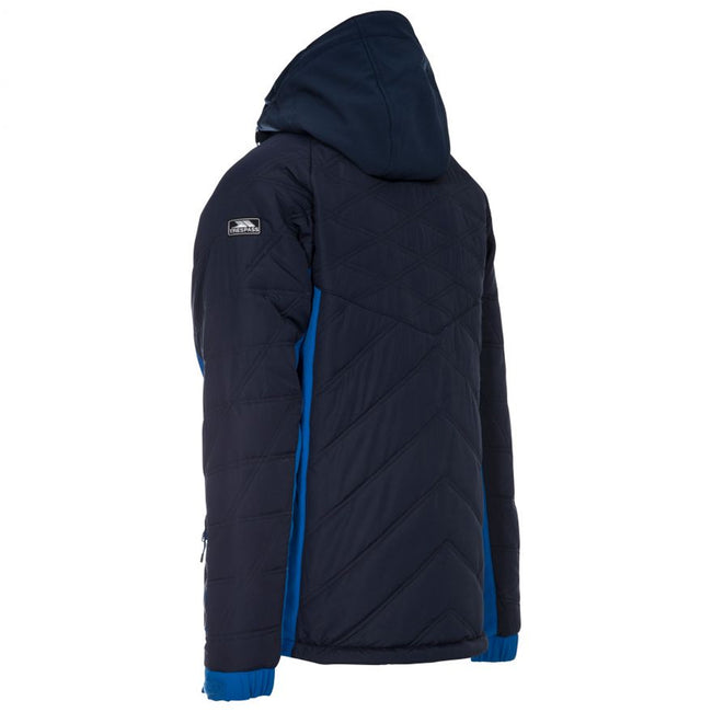 Navy - Back - Mens Trespass Abbotsbury Ski Jacket.