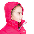 Deep Pink - Close up - Trespass Girls Tiffy Padded Coat