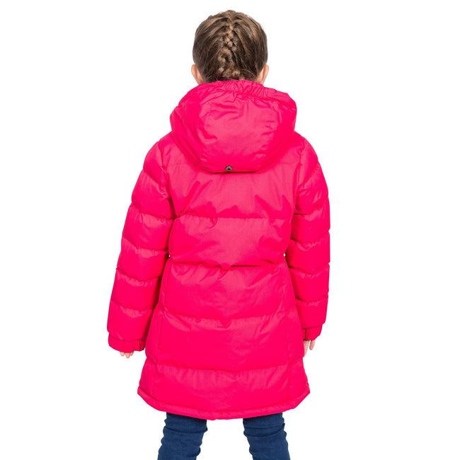 Deep Pink - Side - Trespass Girls Tiffy Padded Coat