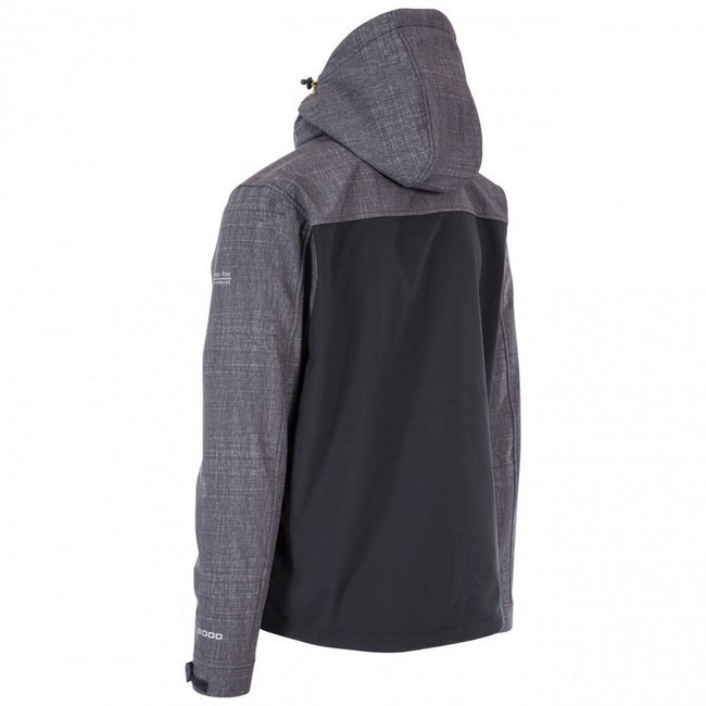 Dark Gray Marl - Back - Trespass Mens Abbott Softshell Jacket