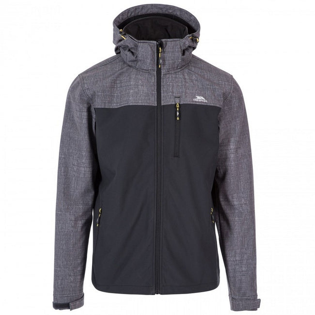 Dark Gray Marl - Front - Trespass Mens Abbott Softshell Jacket