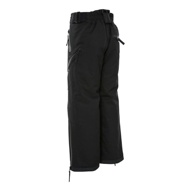 Black - Back - Trespass Boys Dozer DLX Ski Pants