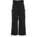 Black - Front - Trespass Boys Dozer DLX Ski Pants