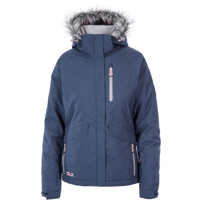 Navy Marl - Front - Trespass Womens-Ladies Francesca DLX Ski Jacket