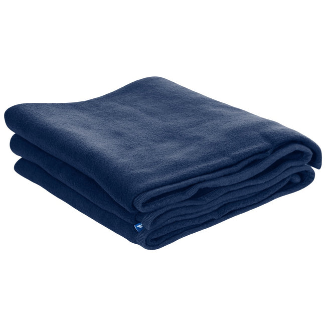 Navy Blue - Back - Trespass Snuggles Fleece Trail Blanket