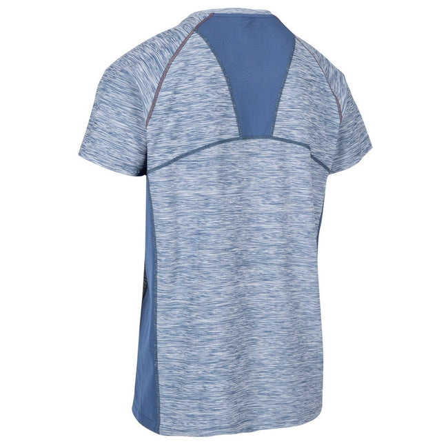 Smokey Blue Marl - Back - Trespass Mens Cooper Active T-Shirt