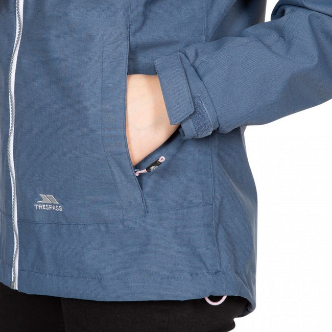 Navy Marl - Lifestyle - Trespass Womens-Ladies Virtual Waterproof Jacket