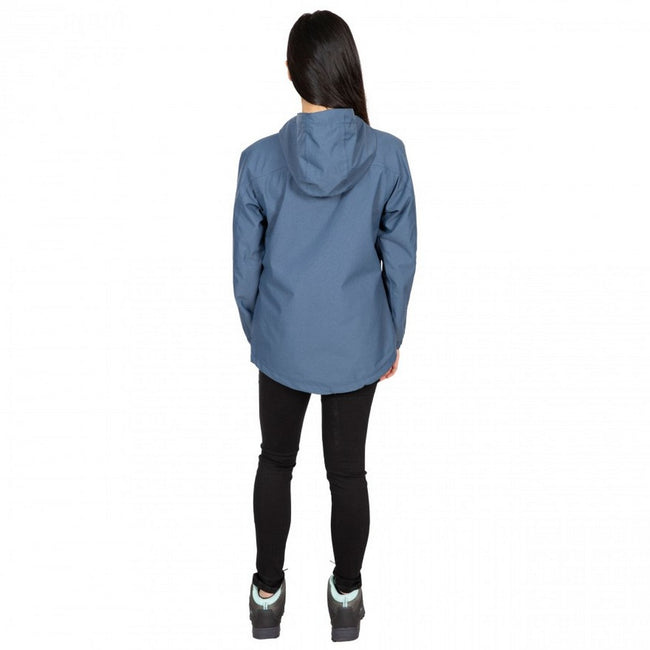 Navy Marl - Close up - Trespass Womens-Ladies Virtual Waterproof Jacket