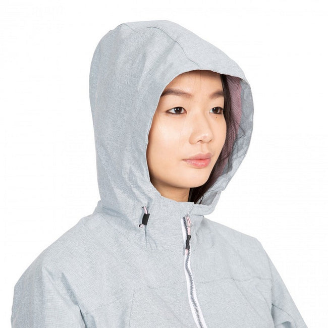 Gray Marl - Pack Shot - Trespass Womens-Ladies Virtual Waterproof Jacket