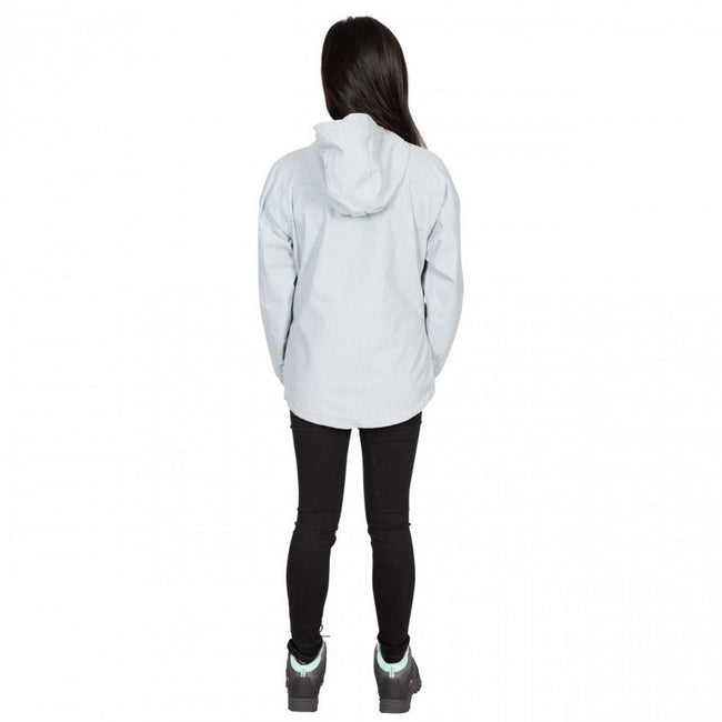 Gray Marl - Close up - Trespass Womens-Ladies Virtual Waterproof Jacket