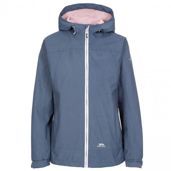 Navy Marl - Front - Trespass Womens-Ladies Virtual Waterproof Jacket