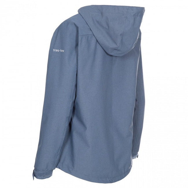 Navy Marl - Back - Trespass Womens-Ladies Virtual Waterproof Jacket