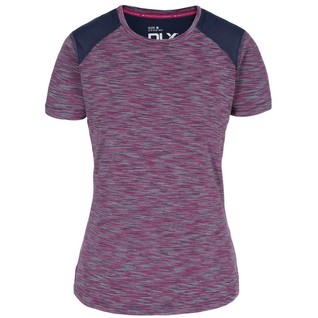 Berry Stripe - Front - Trespass Womens-Ladies Etta Active Top