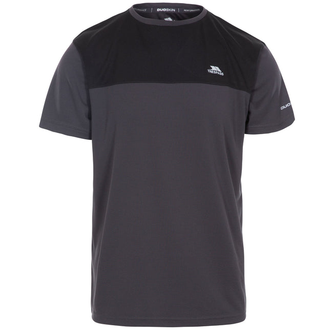 Dark Gray - Front - Trespass Mens Jacob Active T-Shirt