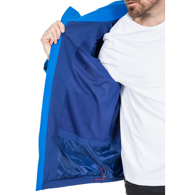 Blue - Lifestyle - Trespass Mens Marton Waterproof Jacket