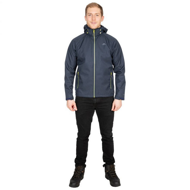 Navy - Back - Trespass Mens Maverick Softshell Jacket
