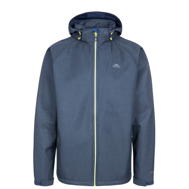 Navy - Front - Trespass Mens Maverick Softshell Jacket