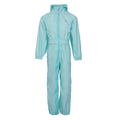 Pale Mint - Front - Trespass Babies Button Rain Suit