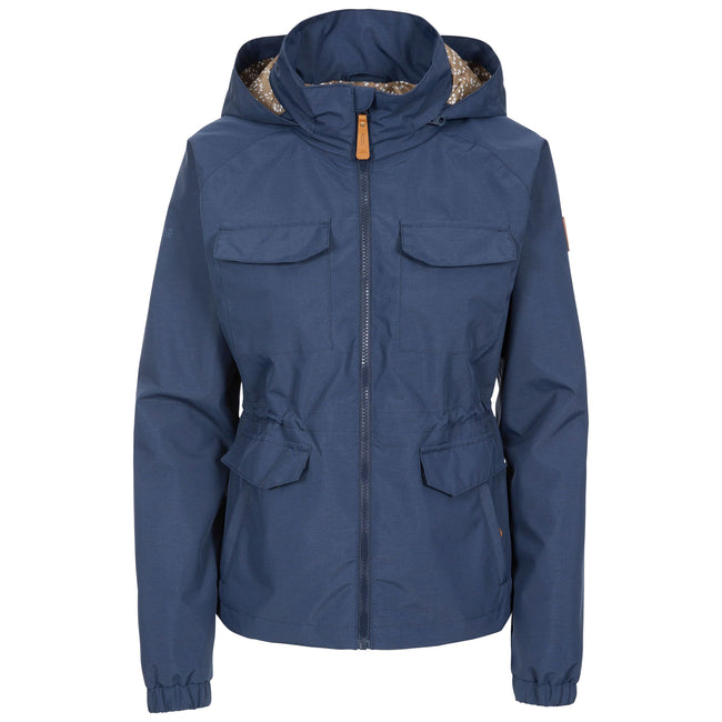 Navy - Front - Trespass Womens-Ladies Busybee Waterproof Jacket