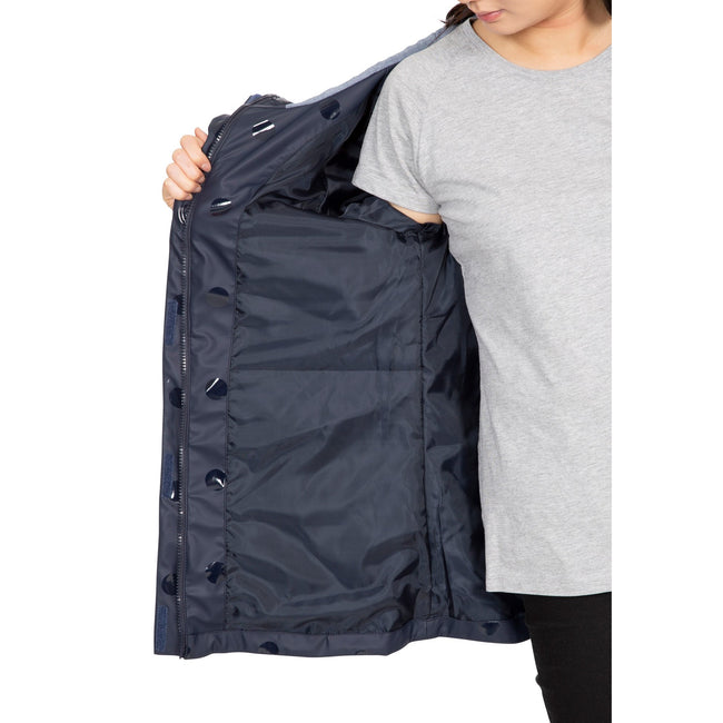 Navy Dot - Lifestyle - Trespass Womens-Ladies Farewell Waterproof Jacket