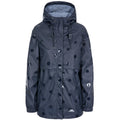 Navy Dot - Front - Trespass Womens-Ladies Farewell Waterproof Jacket