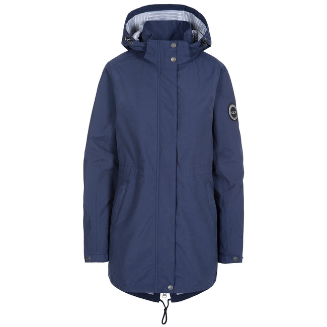 Navy - Front - Trespass Womens-Ladies Sabine Waterproof Jacket