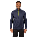 Navy Marl - Side - Trespass Mens Goodwin Active Top