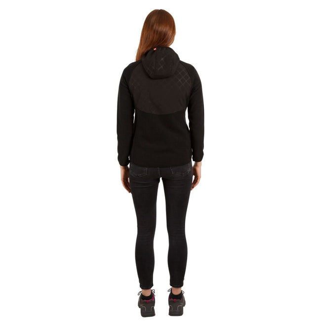 Black Marl - Side - Trespass Womens-Ladies Starshine Fleece Jacket