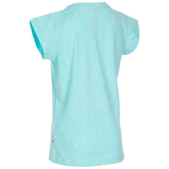Spearmint-White - Back - Trespass Girls Harmony T-Shirt