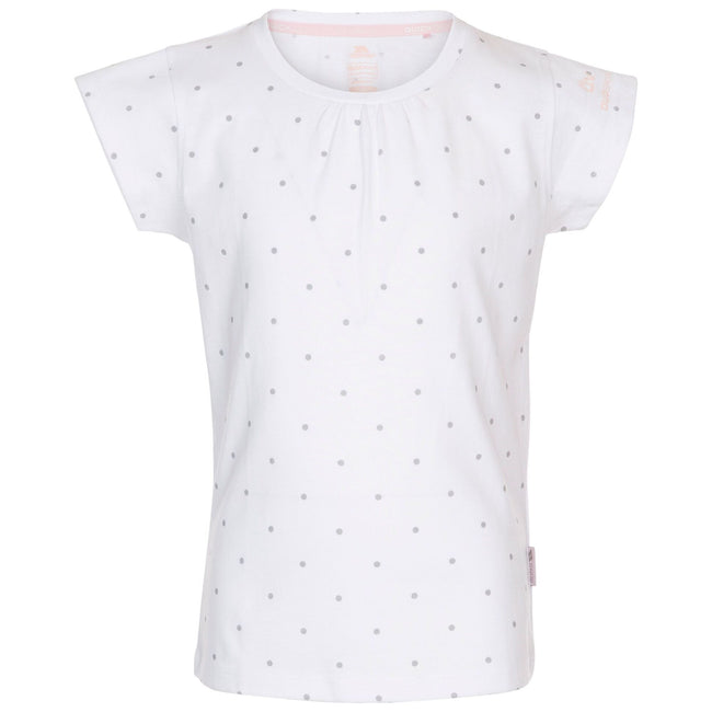 White-Pale Grey - Front - Trespass Girls Harmony T-Shirt