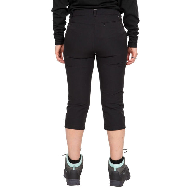 Black - Side - Trespass Womens-Ladies Mags Capri