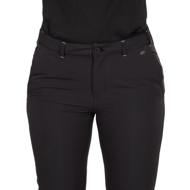 Black - Pack Shot - Trespass Womens-Ladies Mags Capri