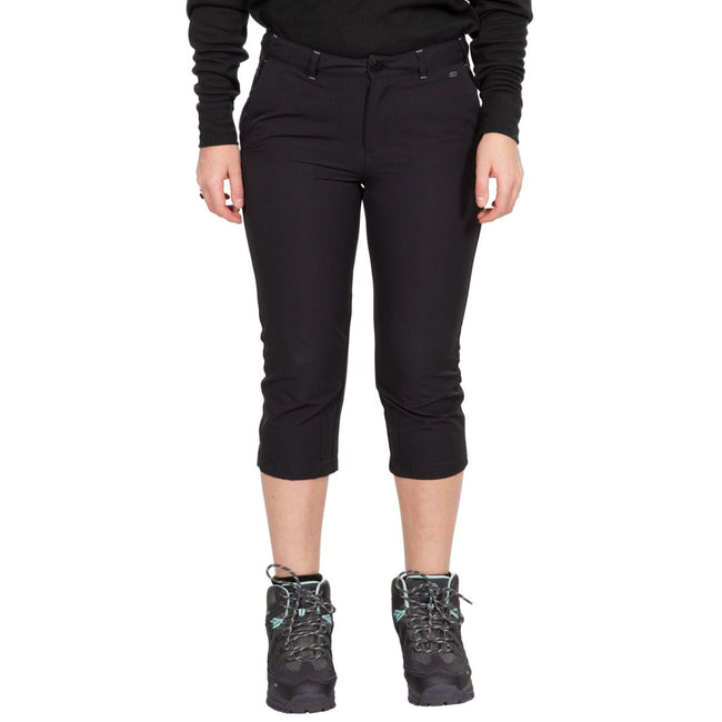 Black - Front - Trespass Womens-Ladies Mags Capri