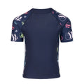 Navy - Back - Trespass Childrens-Kids Jella Rash Guard