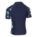 Navy - Side - Trespass Childrens-Kids Jella Rash Guard